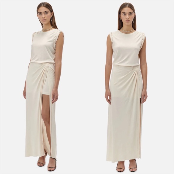 John Elliott Dresses & Skirts - John elliot high twist cotton maxi wrap dress M